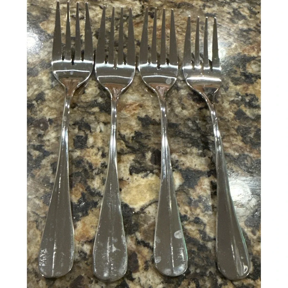 Oneida Baguette Stainless Steel 18/10 Salad Forks Fork Set Of 4